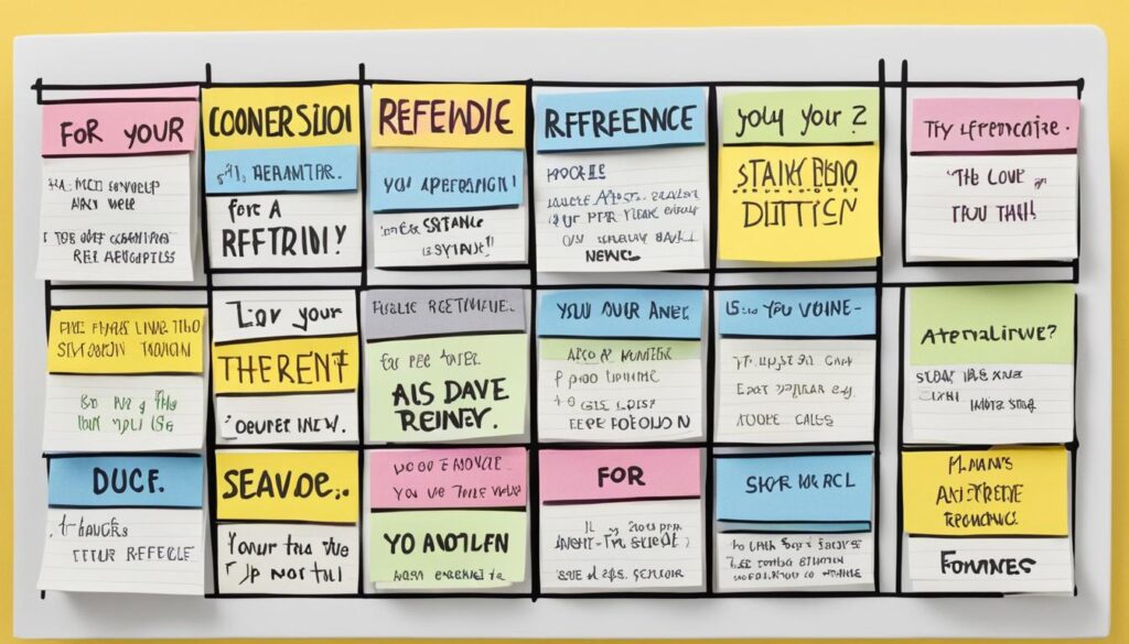 correct usage of for your reference