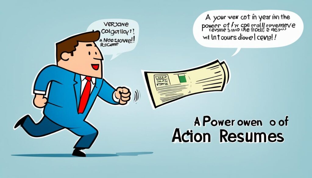 Importance of action verbs in resume writing