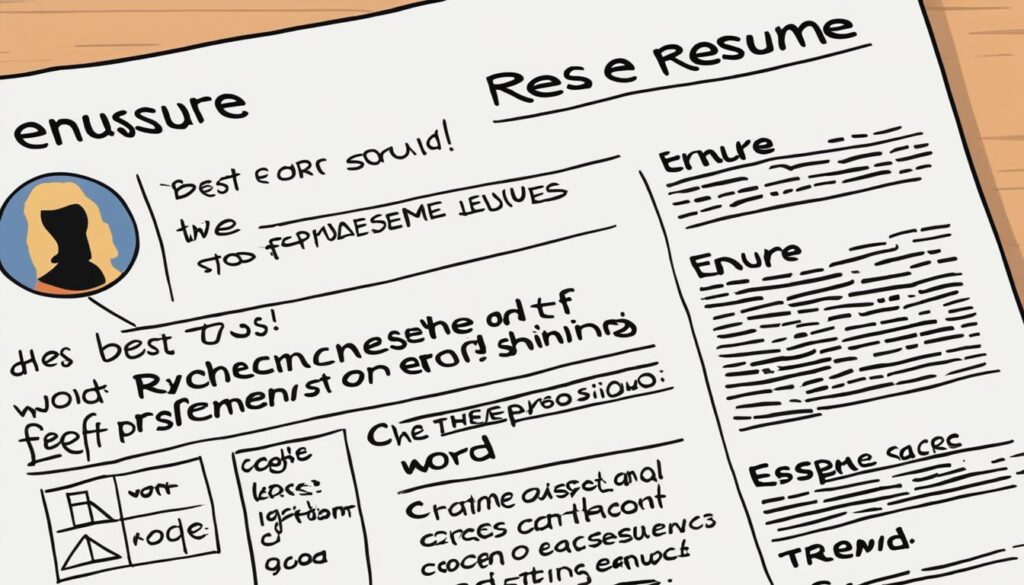 best replacement word for ensure on a resume